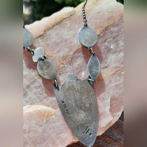 Noisy Plume OOAK Fireweed Necklace. Moonstone, Silver, Gold, Pink - Picture 2 of 3